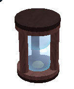 Delay block, sand-timer look